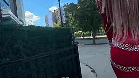 oh man, she's squirting everywhere all over atlanta with that big black cock ripping her clothes in missionary outdoors... wild stuff!