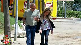 small tits teen with big pussy gets fucked hard by two guys in action