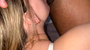 Hey, check out this big booty white girl getting into some interracial action.