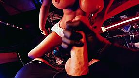 Why resist when this sex doll takes a massive cock cumshot in slow motion?