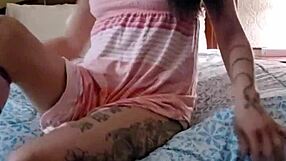 A thrilling cowgirl and reverse cowgirl ride turns into intense fucking action