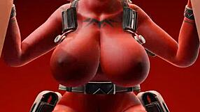 Oh Wow, Watch Desdemona Riding That Dildo in Wild Anal Cartoon Action!