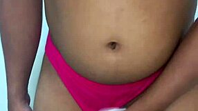 crossdressing amateur masturbates solo in erotic panties sniffing them