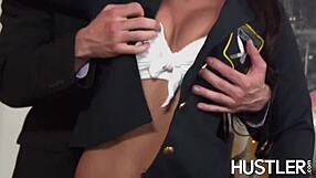 Latina Babe Adrianna Luna With Big Tits Gets Banged Hard In Doggystyle At The Principals Office!