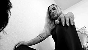 Goddess Platinum Delivers Intense Ballbusting Compilation With Blonde Femdom Power