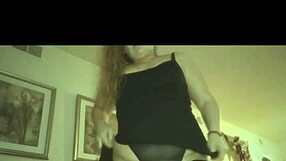 Dominant BBW mistress in heels humiliates with ass worship and ripped clothes