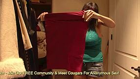 Hey, busty brunette Alia Janine deepthroats and fucks huge black cock alongside her stepdaughter in wild threesome action.