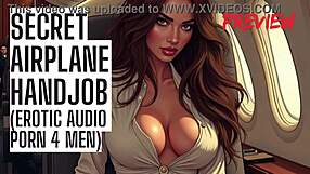 Secret Airplane Handjob With Dirty Talk In Public Outdoor Amateur Setting