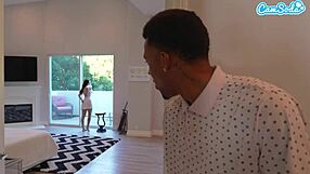 naughty teen 18+ stepsister seduces step brother to fuck her for the first time!