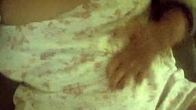 Ginger Paris boldly stuffs marshmallows into her wet pussy for intense solo masturbation and pissing fetish play.