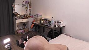 Milf dominates guy with strapon pegging his ass until he eats his own cum release