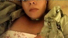 Ginger Paris boldly stuffs marshmallows into her wet pussy for intense solo masturbation and pissing fetish play.