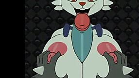 Female Cinderace Banging With Cum On Big Tits