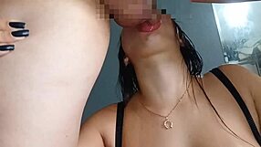 Can You Believe I Got My Hot Neighbor To Suck My Dick And Cum In Her Mouth?