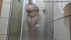 suggesting a steamy solo bath with homemade amateur touches