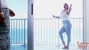 Curvy NYMPHO Nina Kayy BOUNCES On BIG Black COCK In OILED Massage. She RIDES And SUCKS Until FACIAL CUMSHOT!