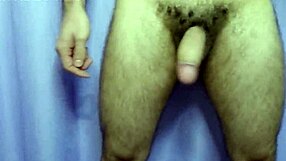 hairy bodybuilder shows off muscular arms and long hair in outdoor striptease with clothes ripped for 10 uncut minutes.