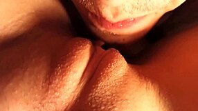 come on, lick my pussy like that... oh yes, make this young bride squirt all over the bed in our homemade session