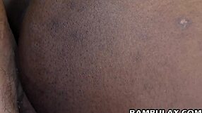 big black ebony hints at taking that white cock deep for a creamy interracial finish