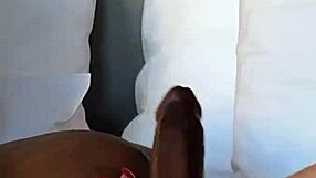 sexy vanessa teases with up close bbc dick and ball sucking action