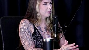 In this captivating compilation, Alice Vasconcelos shares her best moments from Papo Prive, dressed in sheer red lingerie during an outdoor interview.