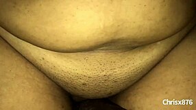 AMATEUR ebony BBW bends over for BIG BLACK COCK in close-up doggystyle ride