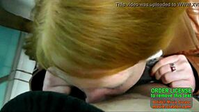 Blowjob Performed in a Public Toilet by Russian Whore