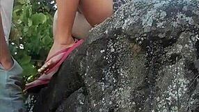 Watch This Sexy Beauty Showing Off Her Pussy on the Beach Without Panties!