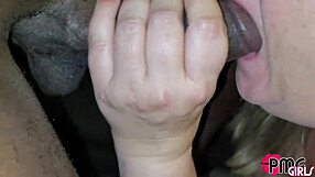 Davina Raines finds herself surrounded by two massive black cocks delivering intense deepthroat and bareback mmf action