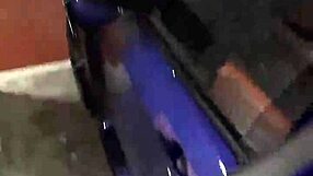 Risky sex in the hotel parking lot, trying not to moan too loudly where anyone could hear.