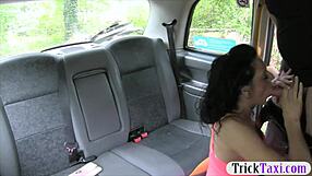 Woman encounters fake driver who deeply fucks her pierced clit pussy in outdoor reality scene