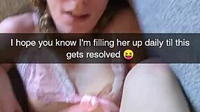 hey, i'm a cheating milf wife getting creampied in doggystyle by my husband's friend on snapchat - richelle rose