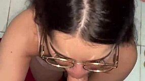 Debora mendes, do you love giving pov blowjob to wellington ribeiro with that big ass reflection in the mirror before intense facial cumshot?