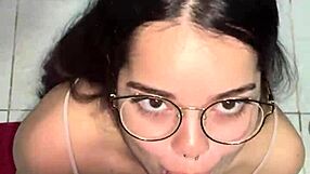 Debora mendes, do you love giving pov blowjob to wellington ribeiro with that big ass reflection in the mirror before intense facial cumshot?