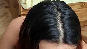 I watch this Argentinian teen giving a blowjob in amateur style with sexy moves