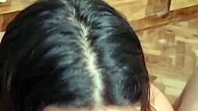 I watch this Argentinian teen giving a blowjob in amateur style with sexy moves