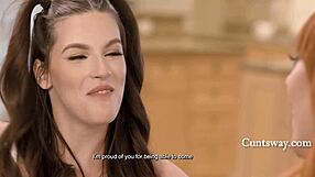 You see dear stepdaughter, there are real perks to our nudist family life, like this intimate scissoring on the beach.