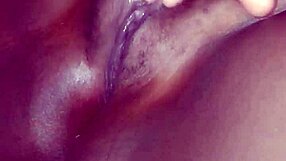 Oh wow, this is my first solo act showing off my chubby black body with close-up fingering in pov style