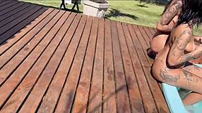 young brazilian friends dive into wild swinger fetish action at the buzios mansion with tattoos and girlfriend sharing