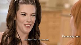 You see dear stepdaughter, there are real perks to our nudist family life, like this intimate scissoring on the beach.