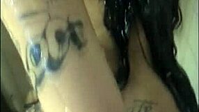 what if i licked and fucked my girlfriend's hot pussy in the shower with interracial anal