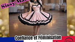 Sissy maid training in French with hypnosis for domination and feminization
