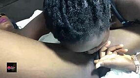 My House Girl Seems So Clean and Sweet, But Watch Her Juicy Ebony Pussy Squirt in Lesbian Play