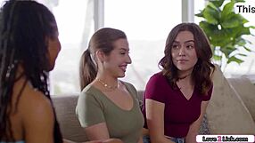 Ebony Girl Shows Neighbors To Lick Pussy in this interracial lesbian scene with kissing and sucking