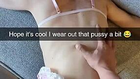 hey, i'm a cheating milf wife getting creampied in doggystyle by my husband's friend on snapchat - richelle rose