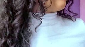 Hot Brazilian brunette with natural breasts asks you to cum for her now