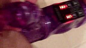 Little friend offers handjob help then spreads pussy for deep dildo thrusting and cum.