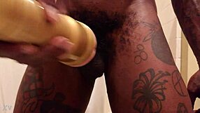 What Happens When Muscular Slave Hallelujah Johnson Faces Humiliation with a Gold Fleshlight and Massive Black Cock Domination?