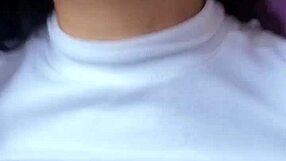 Hot Brazilian brunette with natural breasts asks you to cum for her now