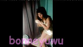 Bonneyuwu Latina Teen DANCES Pretty In Panties And Pantyhose Skirt